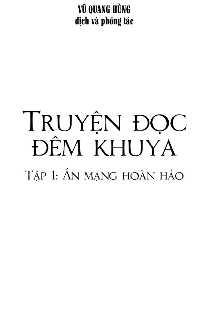 Bìa truyện Vụ Án Mạng Hoàn Hảo