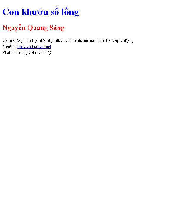 Bìa truyện Con khướu sổ lồng