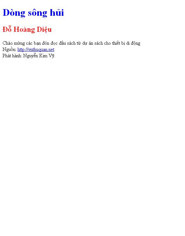 Bìa truyện Dòng sông hủi