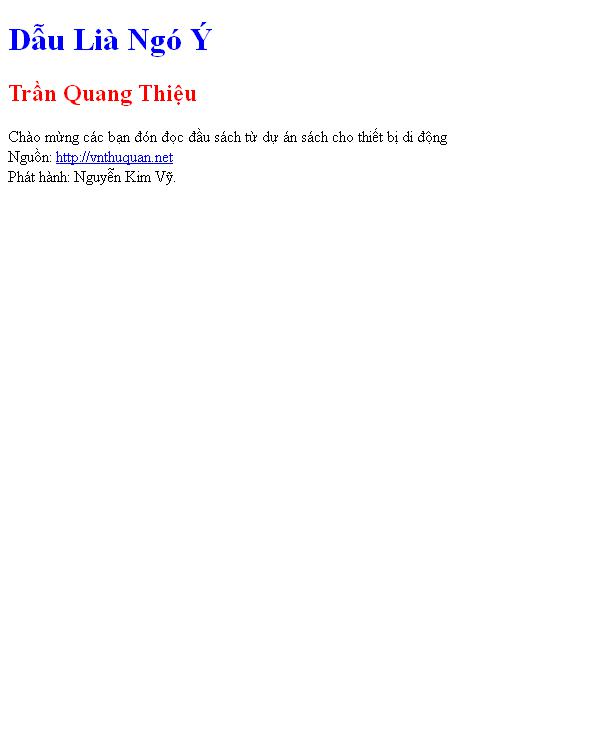 Bìa truyện Dẫu Lià Ngó Ý