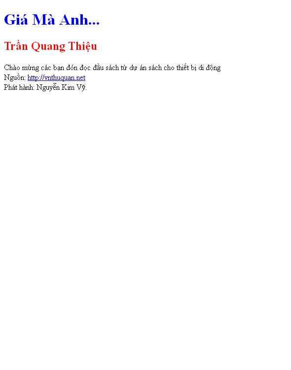Bìa truyện Giá Mà Anh...