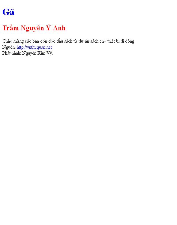 Bìa truyện Gã