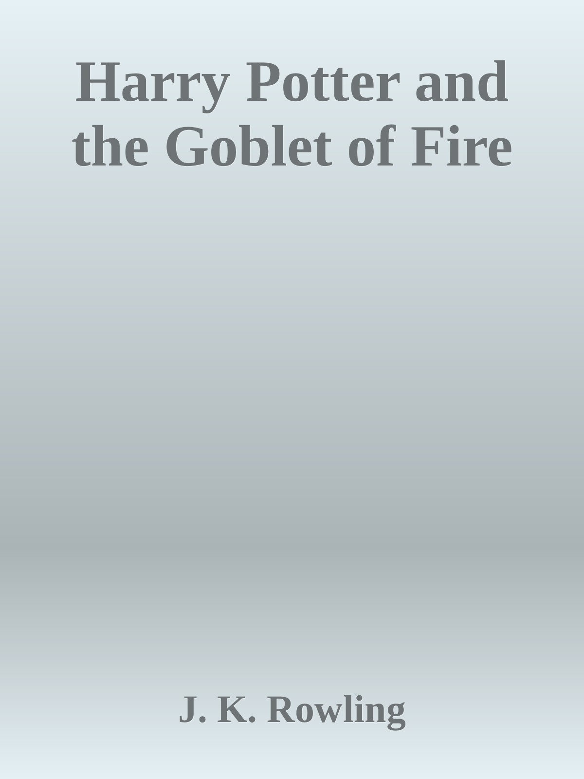 Bìa truyện Harry Potter and the Goblet of Fire