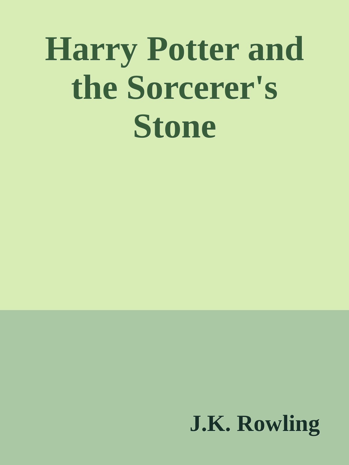 Bìa truyện Harry Potter and the Sorcerer's Stone