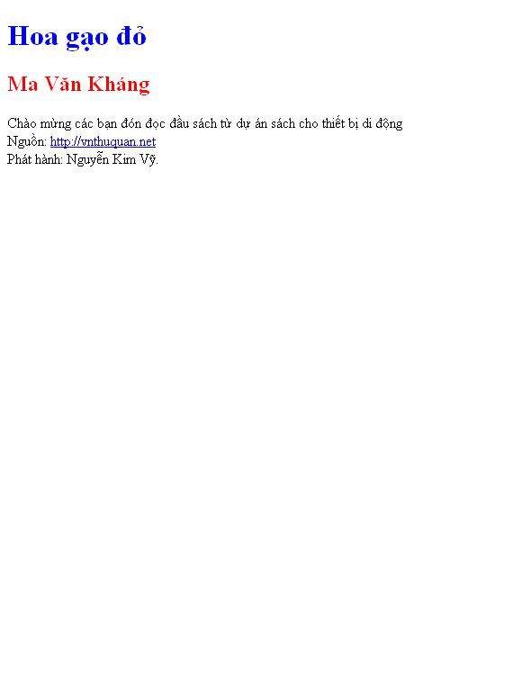 Bìa truyện Hoa gạo đỏ