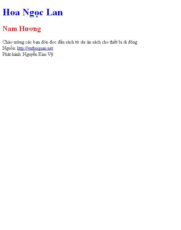 Bìa truyện Hoa Ngọc Lan