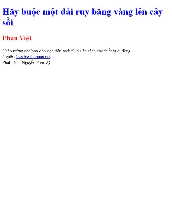Bìa truyện Hãy buộc một dải ruy băng vàng lên cây sồi