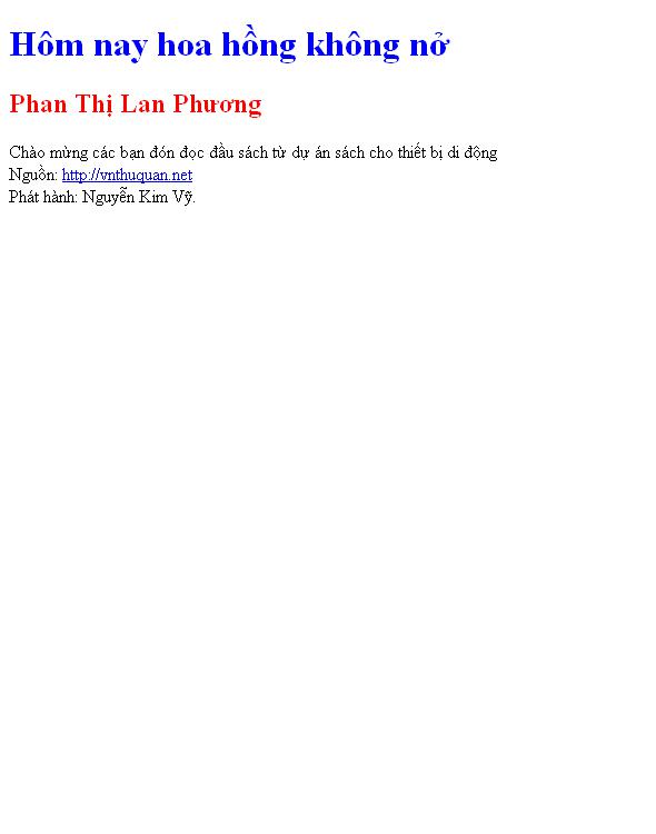 Bìa truyện Hôm nay hoa hồng không nở