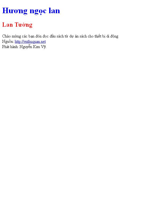 Bìa truyện Hương ngọc lan