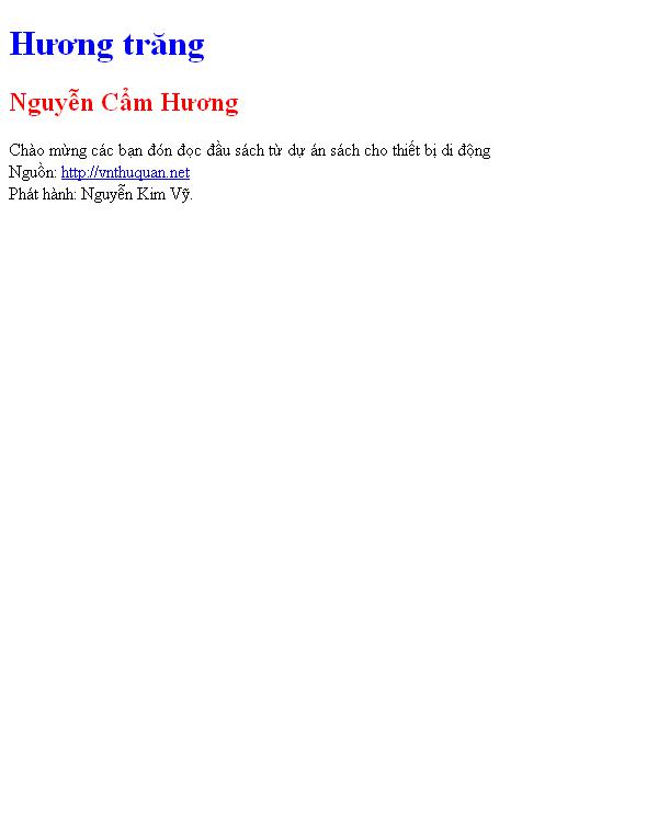 Bìa truyện Hương trăng