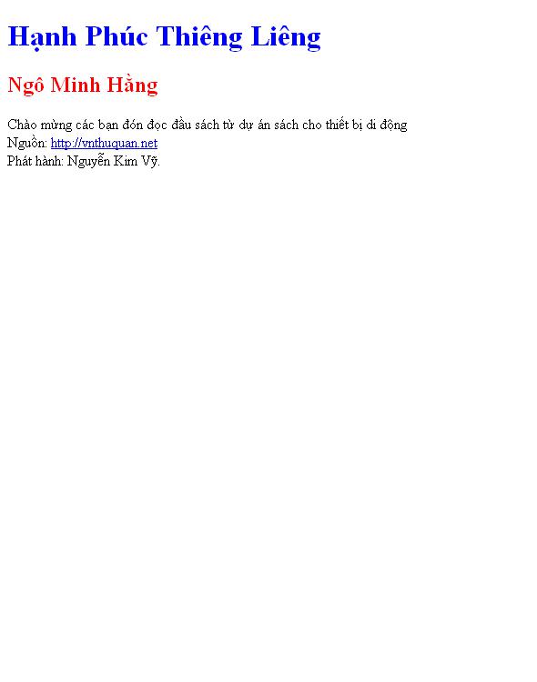 Bìa truyện Hạnh Phúc Thiêng Liêng