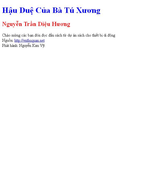 Bìa truyện Hậu Duệ Của Bà Tú Xương