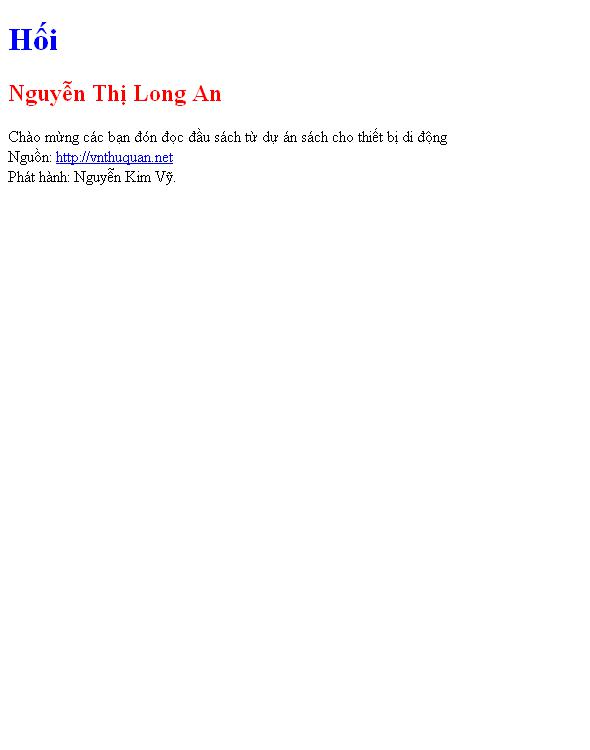 Bìa truyện Hối