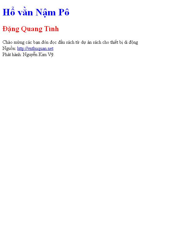 Bìa truyện Hổ vằn Nậm Pô