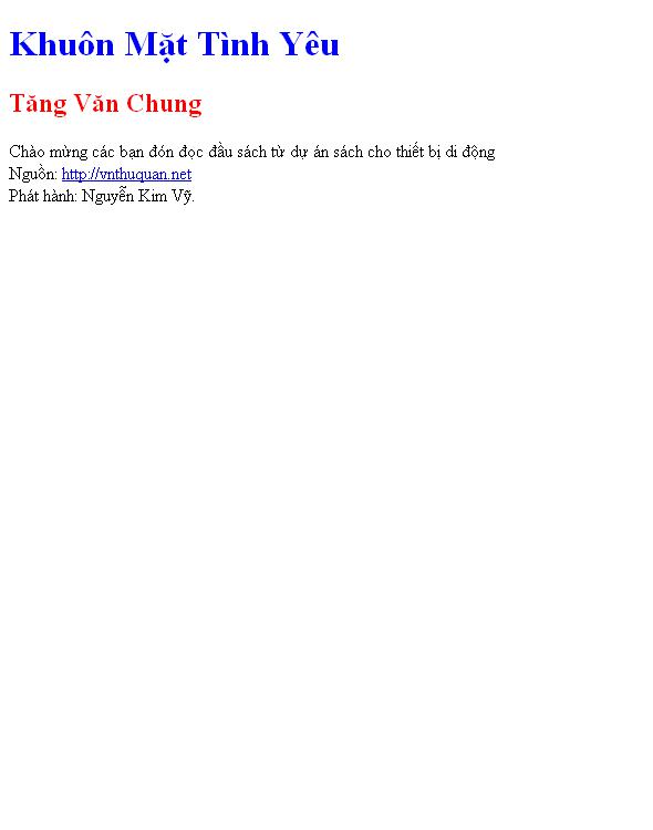 Bìa truyện Khuôn Mặt Tình Yêu