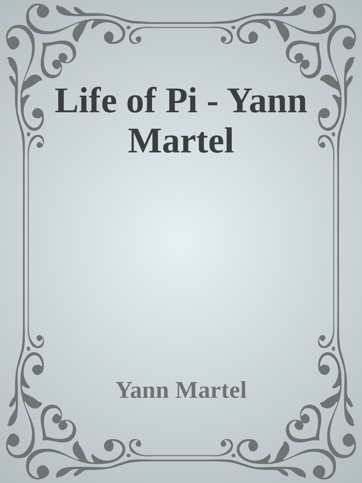 Bìa truyện Life of Pi - Yann Martel