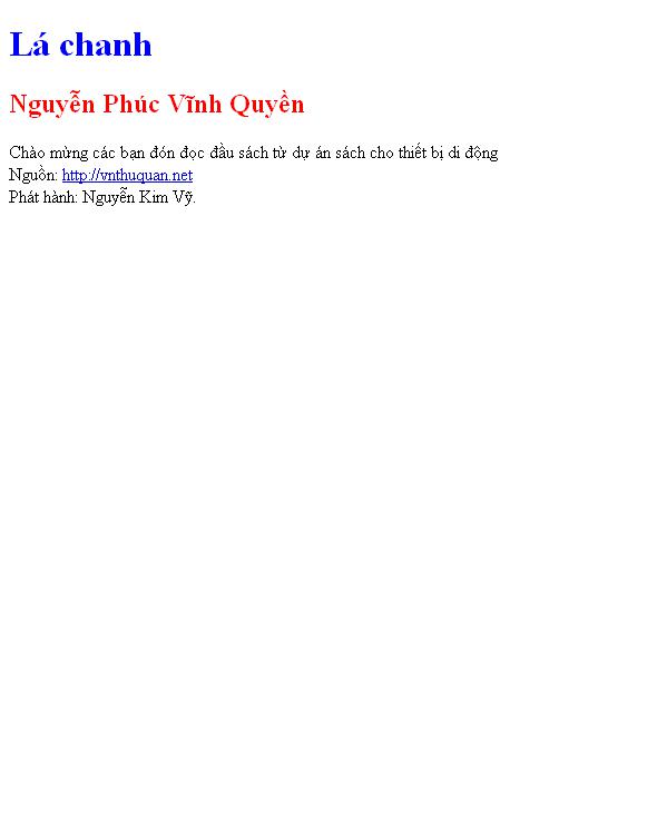 Bìa truyện Lá chanh