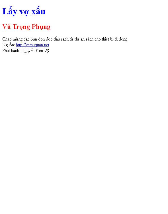 Bìa truyện Lấy vợ xấu