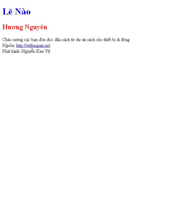 Bìa truyện Lẽ Nào