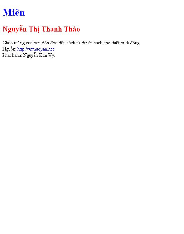 Bìa truyện Miên