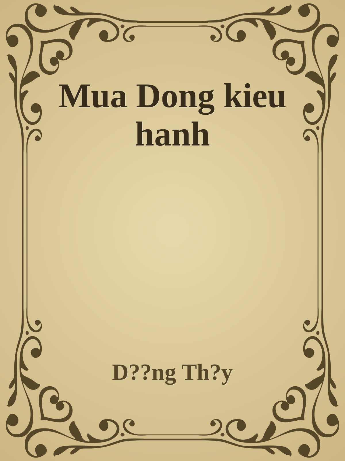 Bìa truyện Mua Dong kieu hanh