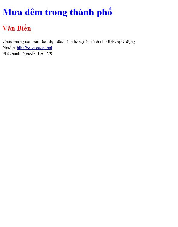 Bìa truyện Mưa đêm trong thành phố