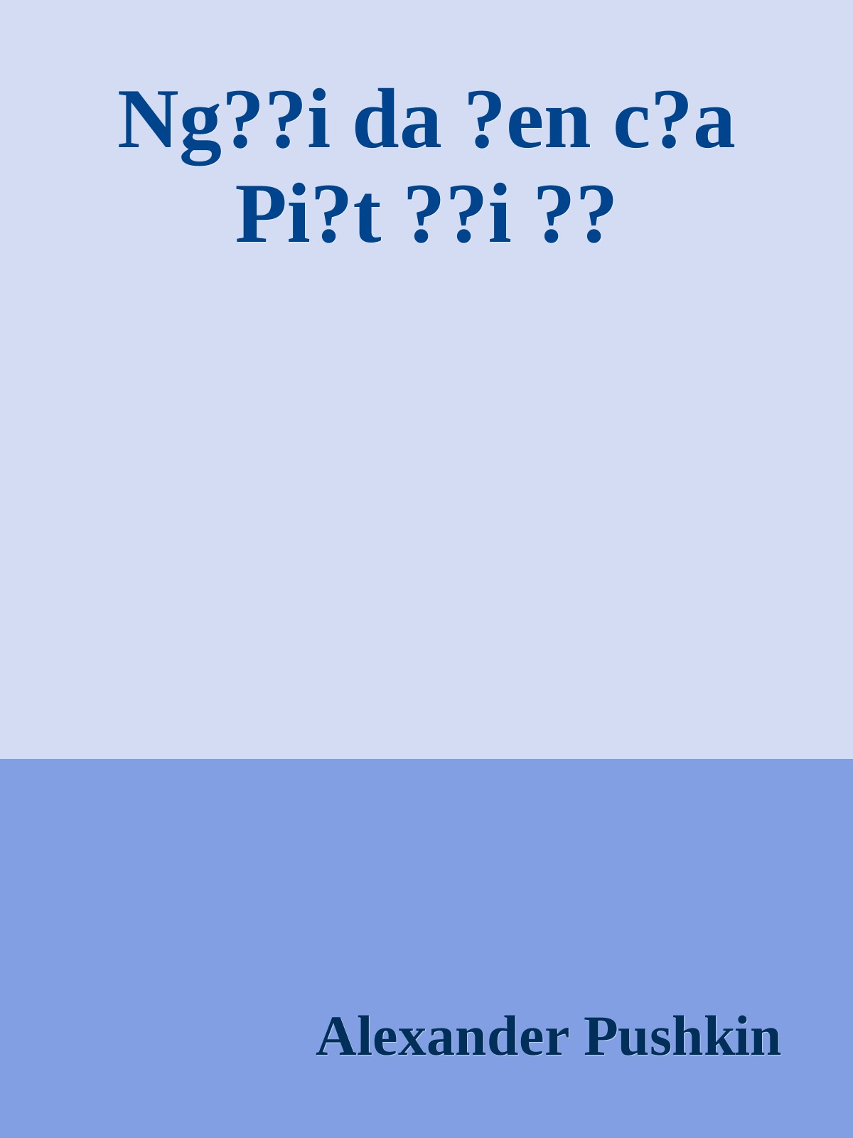 Bìa truyện Ng??i da ?en c?a Pi?t ??i ??