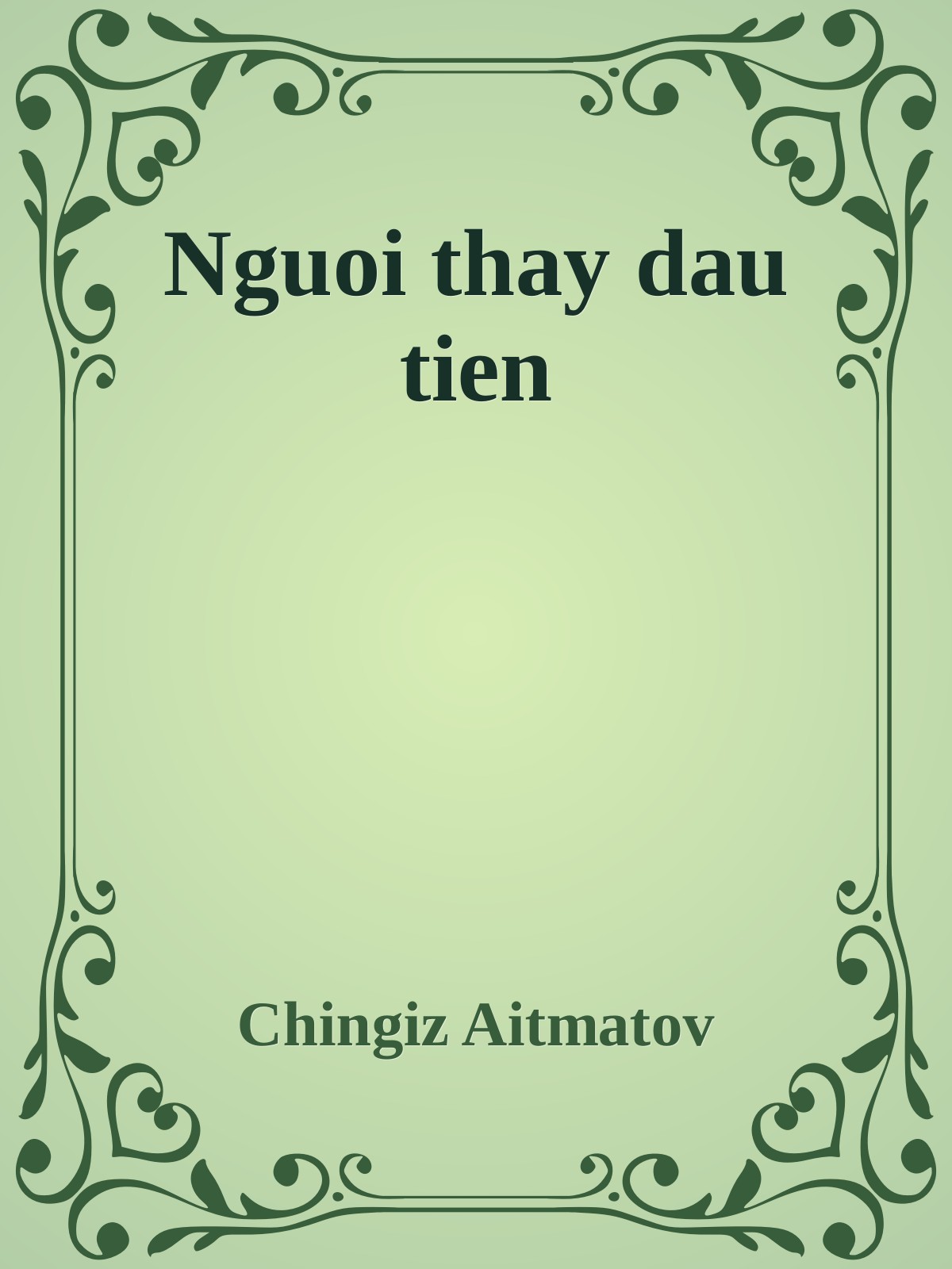 Bìa truyện Nguoi thay dau tien