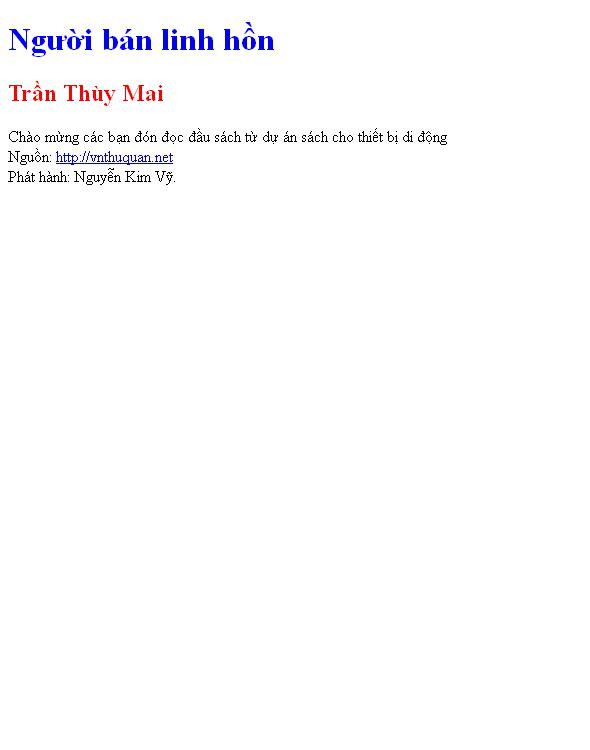 Bìa truyện Người bán linh hồn