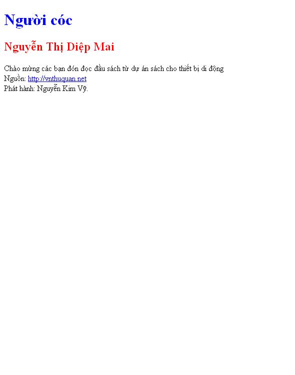 Bìa truyện Người cóc