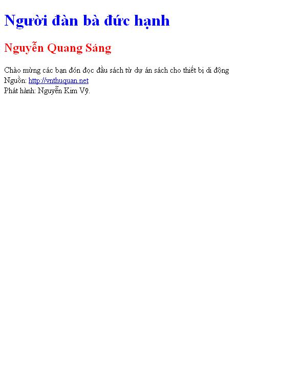 Bìa truyện Người đàn bà đức hạnh