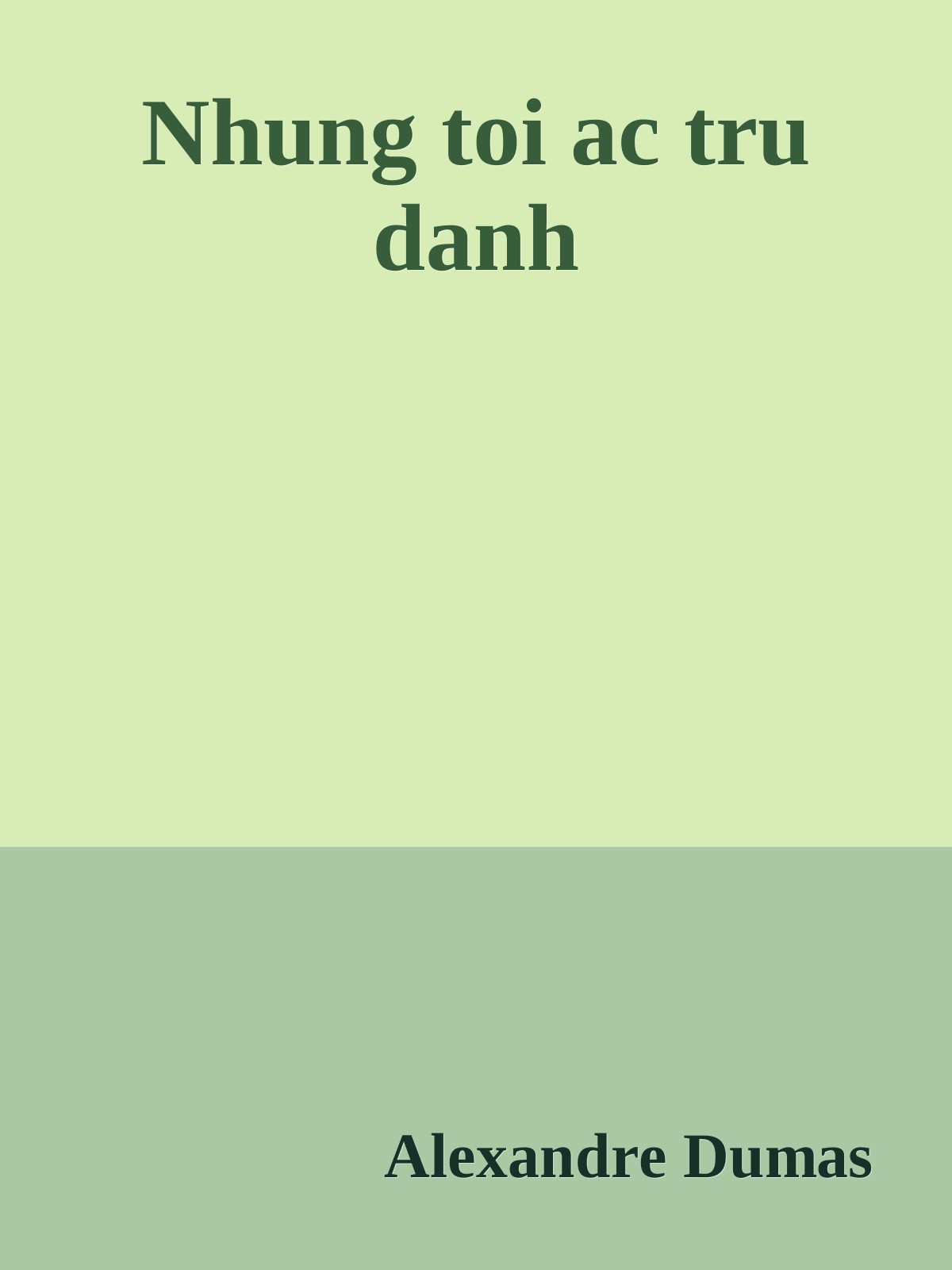 Bìa truyện Nhung toi ac tru danh