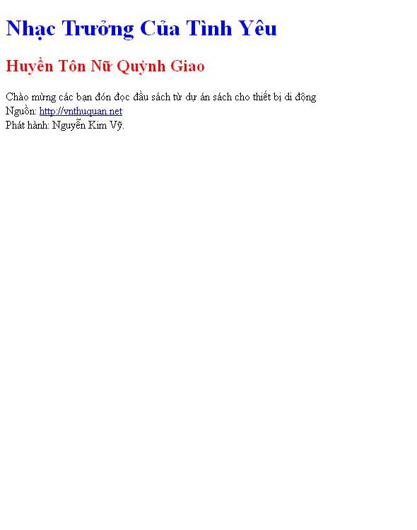 Bìa truyện Nhạc Trưởng Của Tình Yêu