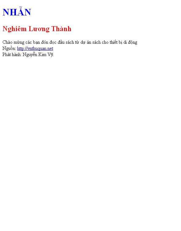 Bìa truyện NHẪN