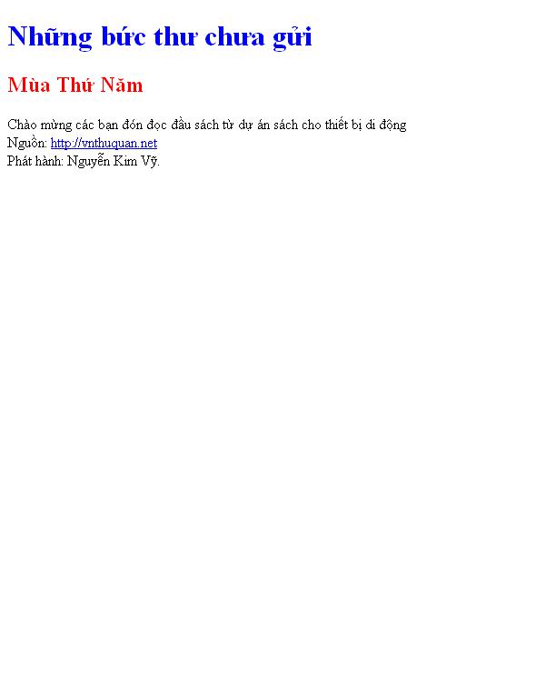 Bìa truyện Những bức thư chưa gửi
