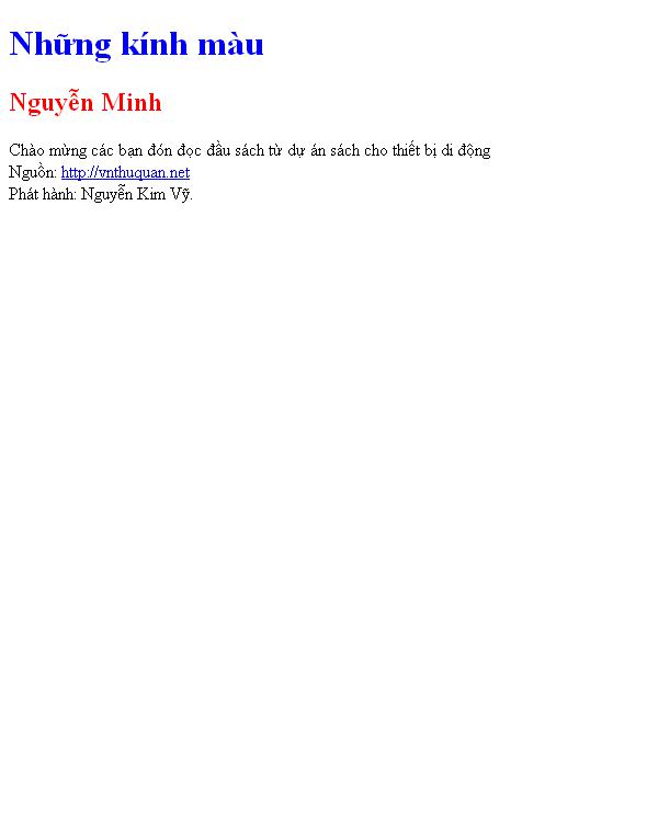 Bìa truyện Những kính màu