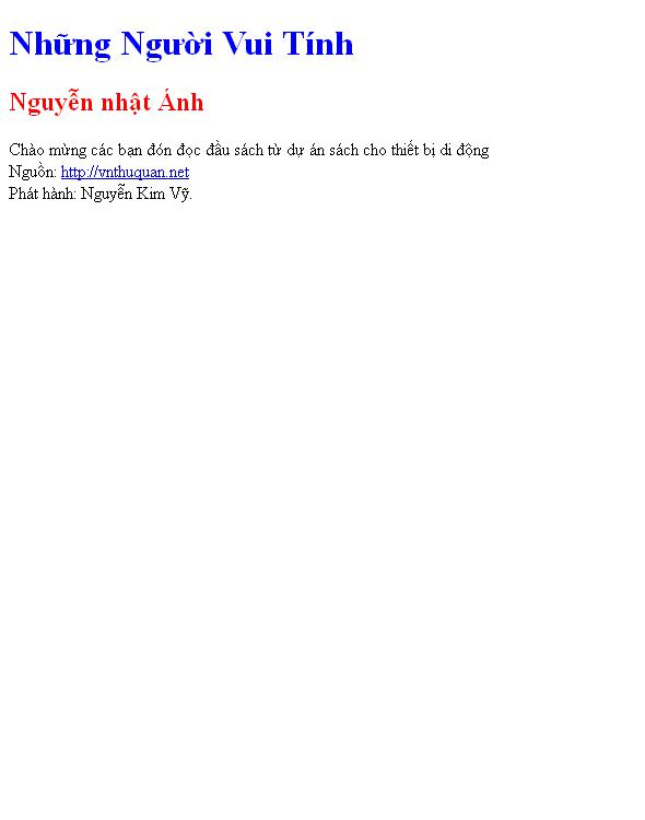 Bìa truyện Những Người Vui Tính