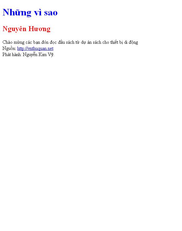 Bìa truyện Những vì sao