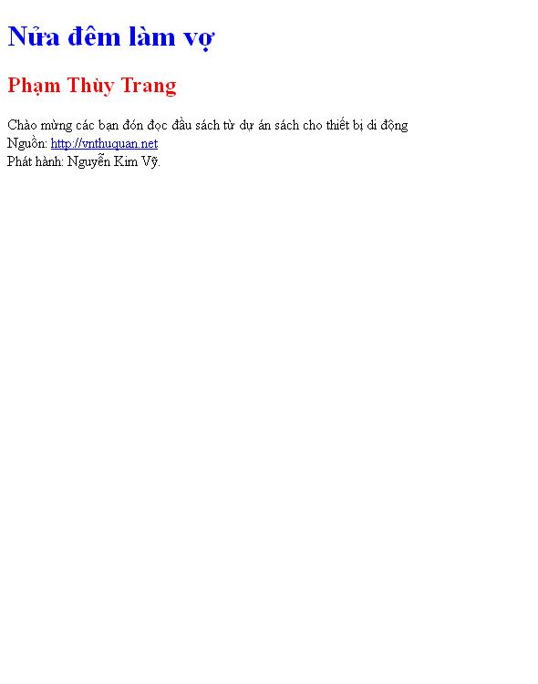 Bìa truyện Nửa đêm làm vợ
