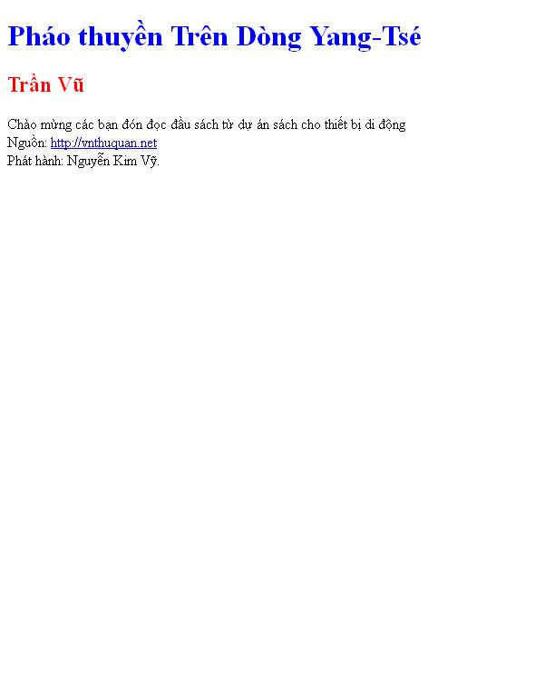 Bìa truyện Pháo thuyền Trên Dòng Yang-Tsé