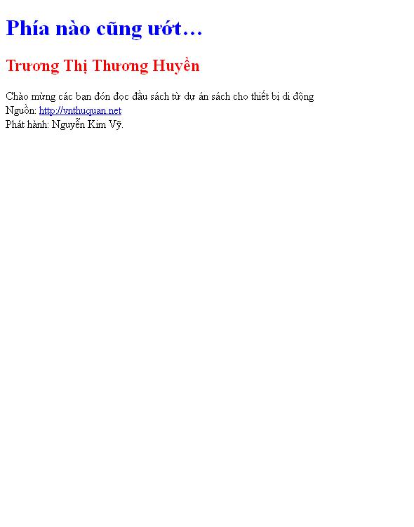 Bìa truyện Phía nào cũng ướt…