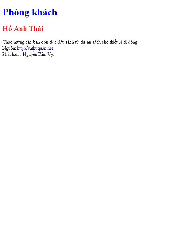 Bìa truyện Phòng khách