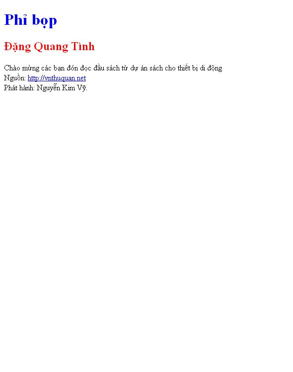 Bìa truyện Phỉ bọp