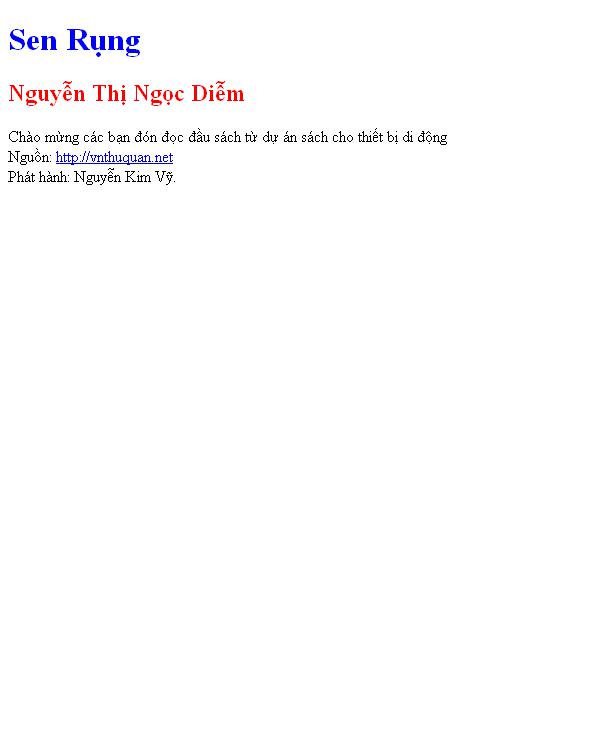 Bìa truyện Sen Rụng