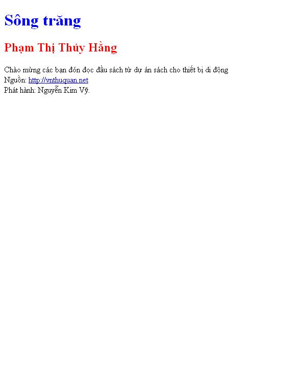 Bìa truyện Sông trăng