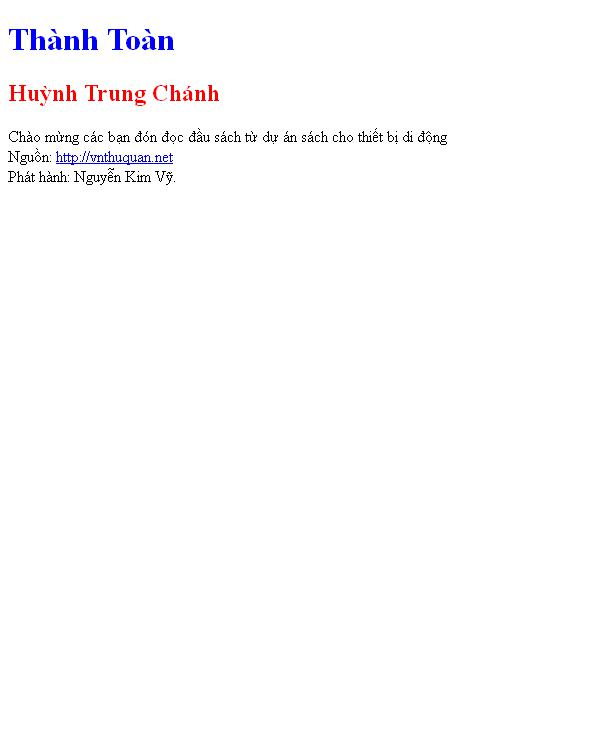 Bìa truyện Thành Toàn