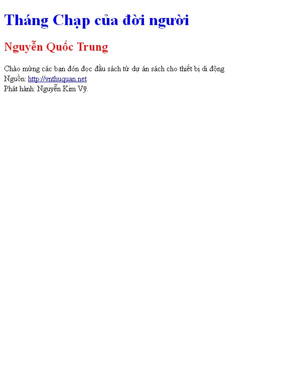 Bìa truyện Tháng Chạp của đời người