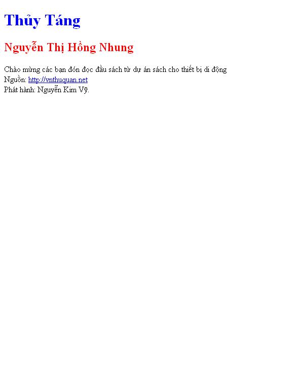 Bìa truyện Thủy Táng