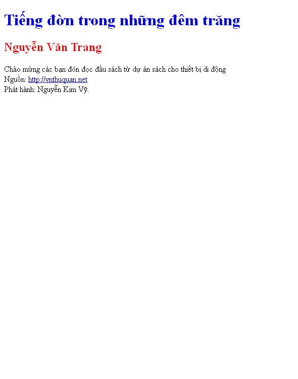 Bìa truyện Tiếng đờn trong những đêm trăng