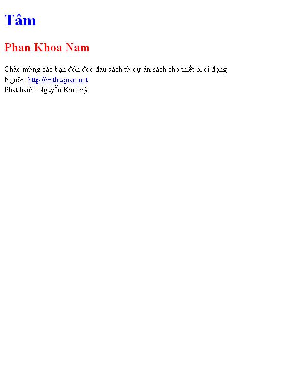 Bìa truyện Tâm